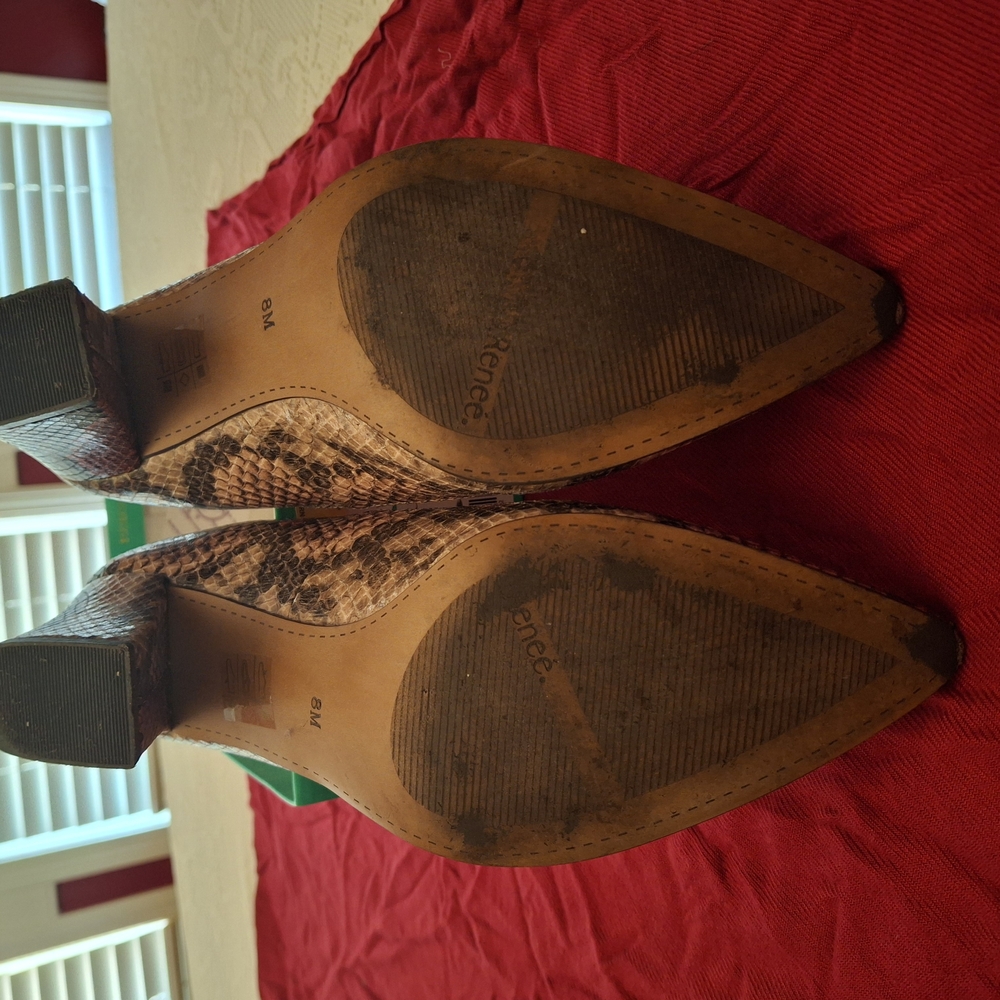 J.Renee Women's Brown Snake Print Shoes - Picture 10 of 15